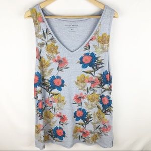 Lucky Brand Placed Floral Tank XL